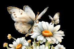 Butterflies With Flowers Clipart Bundle Product Image 8