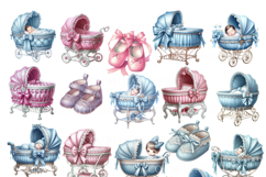 Cute Little Baby Clipart, Little Baby PNG Product Image 6