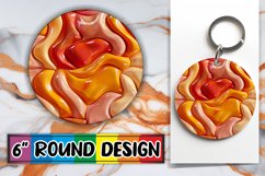 Funky Abstract Inflated Puff Sublimation Circles Product Image 1