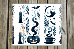 Halloween brushstroke | spooky Sublimation Tumbler design P2 Product Image 3