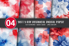 Soft X-Ray Botanical Digital Paper Product Image 1