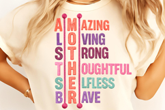 Mother's Day PNG, She is Mom PNG, Faux Yarn Mama PNG, Mother Product Image 2