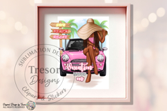 Vacation Mood On Pink Beach Car Design Summer Vacation Vibes Product Image 6