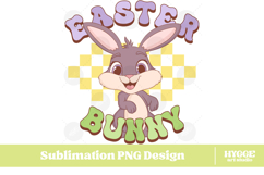 Easter Bunny Sublimation PNG Chick Farm Hip Hop Spring Joy Product Image 1