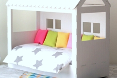 Miniature canopy bed digital file, dollhouse wooden frame Product Image 7