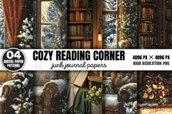 Cozy Reading Corner Junk Journal Paper PNG Product Image 1