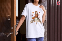 Golden Harvest Autumn Fairy Clipart Bundle Product Image 7