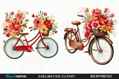 Embroidery Bicycle Sublimation PNG Clipart Product Image 1