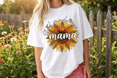God made me a Mama PNG sublimation | Mother's Day PNG T-Shir Product Image 4