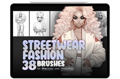 38 Procreate Streetwear style Stamp Brushes Product Image 1
