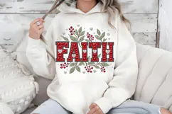 Faith PNG, Red Rhinestone Christian Bling Sublimation Design Product Image 7