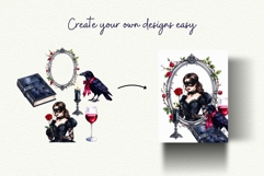 Gothic Romantasy Clipart Bundle BookTok Smut Dark Romance Product Image 7