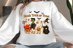 Trick or treat gooses png design for T-shirts Product Image 4