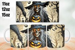 Halloween Witch Mug Wrap Sublimation 11oz, 12oz, 15oz Product Image 1