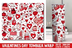 Valentines Day Tumbler Wrap Product Image 1