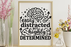 Easily Distracted But Highly Determined Svg, Adhd Brain Svg. Product Image 8