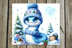 Christmas snake | 4 Skinny tumbler sublimation designs PLUS2 Product Image 3