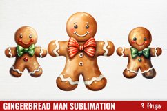Gingerbread Man Sublimation Clipart Product Image 1