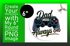Whimsical Round Design for Coasters , Father&#039;s Day Product Image 1