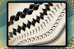 Koi Fish Tattoo Procreate Brushes | Fish Scales Brushes Product Image 7