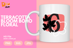 Terracotta Bloom Boho Floral Monogram Product Image 1