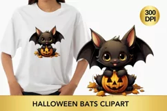 Cute Halloween Bat Clipart Png for sublimation Product Image 1