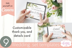 Floral Wedding Canva Templates Bundle, Botanical invitation Product Image 7