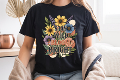 Stay Wild Bloom Bright PNG, Vintage Floral Sublimation Product Image 7
