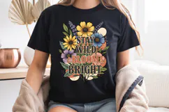 Stay Wild Bloom Bright PNG, Vintage Floral Sublimation Product Image 7