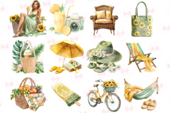 Summer Vibes Clipart - 27 Png Bundle Product Image 4