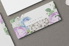 beautiful wedding card invitation with roses flower wreath Product Image 7