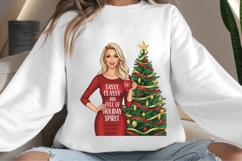 Christmas motivational women png design for T-shirts Product Image 4