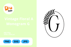 Vintage Floral Monogram Product Image 1