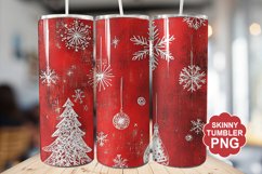 Christmas Red Tumbler | Christmas Tumbler Wrap Product Image 1