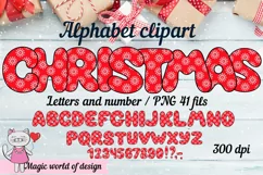 Christmas Snowflake Scrapbook Letters sublimation design png Product Image 1