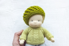 Knitted clothes for 7&quot;/18 cm Waldorf doll. 16 PDF patterns Product Image 7