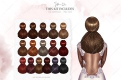 African-American Hairstyles Clipart, Black Woman Hair PNG Product Image 4