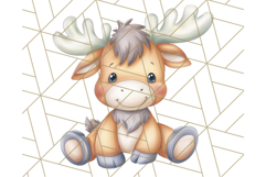 Cute Arctic Animal Clipart PNG, Cute Winter Animals Png Product Image 3