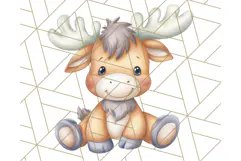 Cute Arctic Animal Clipart PNG, Cute Winter Animals Png Product Image 3