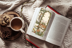 Vintage Woodland Botanical Bookmark Set,Cottagecore Mushroom Product Image 7