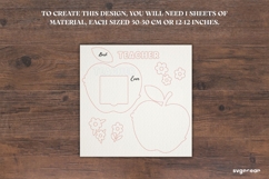 Apple Note Pad Holder Laser Cut | Glowforge | Gift Product Image 2