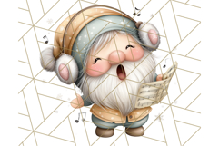 Watercolor Winter Gnome Clipart, Cute Gnome Christmas PNG Product Image 3