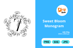 Sweet Bloom Monogram Product Image 1