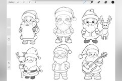100 Procreate Christmas Santa Stamp Brushes Product Image 2