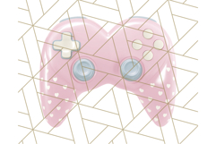 Pastel Gamer Girl Clipart PNG, Kawaii Gaming Elements Product Image 3
