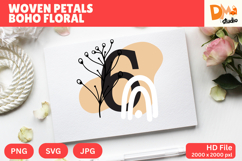Woven Petals Boho Floral Monogram Product Image 1