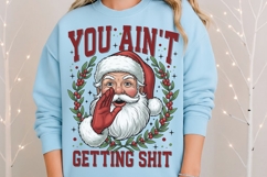 You Ain&#039;t Getting Shit Png, Funny Christmas Santa Png. Product Image 8