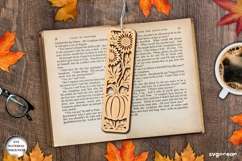 Fall Bookmark Laser Cut | Glowforge | SVG Product Image 1