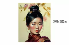 10 images Asian woman art. Instant Download: Exquisite Asian Product Image 10