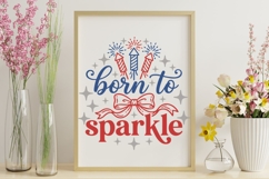 Born To Sparkle Svg, 4th Of July Svg, Coquette Patriotic Svg Product Image 8